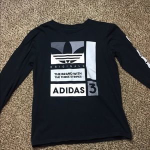 Adidas long black tee